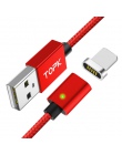 TOPK magnetyczny USB Micro kabel USB typu C magnes ładowarka do ładowania danych telefon komórkowy kable do Samsung Xiaomi kabel