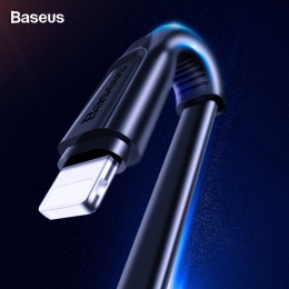 Baseus płaski kabel USB dla iPhone XS Max XR X 8 7 6 6 s Plus 5 5S se iPad Mini szybkie do ładowania danych ładowarka przewód ka