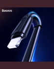 Baseus płaski kabel USB dla iPhone XS Max XR X 8 7 6 6 s Plus 5 5S se iPad Mini szybkie do ładowania danych ładowarka przewód ka