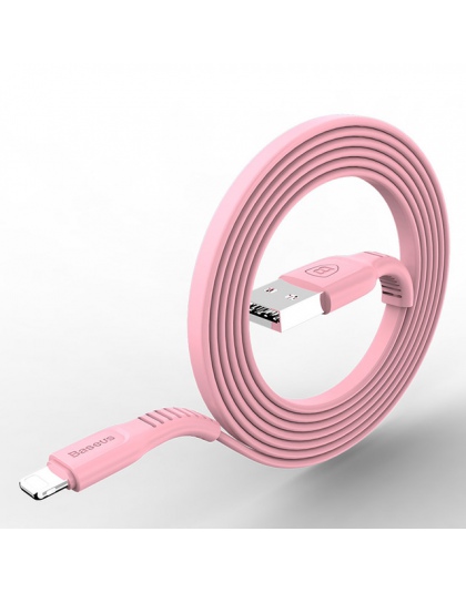 Baseus płaski kabel USB dla iPhone XS Max XR X 8 7 6 6 s Plus 5 5S se iPad Mini szybkie do ładowania danych ładowarka przewód ka