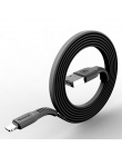 Baseus płaski kabel USB dla iPhone XS Max XR X 8 7 6 6 s Plus 5 5S se iPad Mini szybkie do ładowania danych ładowarka przewód ka