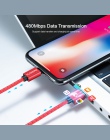 FLOVEME 3A kabel magnetyczny dla iPhone X XR Micro USB kabel oświetleniowy szybkie ładowanie ładowarka kabel USB typu C do Samsu