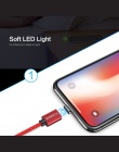 FLOVEME 3A kabel magnetyczny dla iPhone X XR Micro USB kabel oświetleniowy szybkie ładowanie ładowarka kabel USB typu C do Samsu