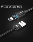 FLOVEME 3A kabel magnetyczny dla iPhone X XR Micro USB kabel oświetleniowy szybkie ładowanie ładowarka kabel USB typu C do Samsu