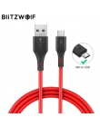 BlitzWolf kabel Micro USB 2A ładowania kabel do transmisji danych USB szybka ładowarka do Samsunga S7 S6 dla Xiaomi dla Redmi No