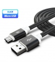 25 cm 1 m 1.5 m 2 m 3 m ładowarka micro USB Kabel Microusb długi Kabel Kabel z systemem Android przewód ładowarki do Samsung j3 