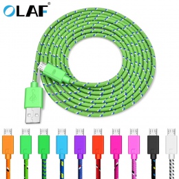 Olaf kabel Micro USB 1 M/2 M/3 M szybkie ładowanie kabel do synchronizacji danych dla Samsung Huawei Xiaomi LG mobilne z systeme