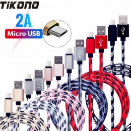 Kabel Micro USB do ładowania, pleciony Heavy Duty mikro szybka ładowarka USB kabel przewód do ładowania dla Samsung/xiaomi/LG/Hu