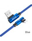 PZOZ dla ładowarka do iPhone’a kabel USB szybkie ładowanie 90 stopni przewód usb kabel do iphone Xr Xs Max 8 7 s 6 plus 6 s 5 5S