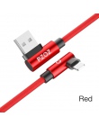 PZOZ dla ładowarka do iPhone’a kabel USB szybkie ładowanie 90 stopni przewód usb kabel do iphone Xr Xs Max 8 7 s 6 plus 6 s 5 5S