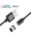 USAMS kabel magnetyczny dla iPhone Samsung pleciony magnes telefon kabel dla typu C kabel Micro USB magnetyczny ładowanie USB C