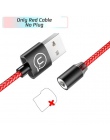 USAMS kabel magnetyczny dla iPhone Samsung pleciony magnes telefon kabel dla typu C kabel Micro USB magnetyczny ładowanie USB C