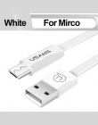 Kabel USB do iphone 5 6 X kabel USAMS Micro usb typu c do synchronizacji danych z płaskim szybkie ładowanie komórkowego kable te