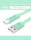 Kabel USB do iphone 5 6 X kabel USAMS Micro usb typu c do synchronizacji danych z płaskim szybkie ładowanie komórkowego kable te