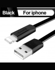 Kabel USB do iphone 5 6 X kabel USAMS Micro usb typu c do synchronizacji danych z płaskim szybkie ładowanie komórkowego kable te