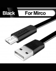 Kabel USB do iphone 5 6 X kabel USAMS Micro usb typu c do synchronizacji danych z płaskim szybkie ładowanie komórkowego kable te