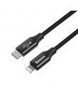 Baseus USB typu C do dla iPhone 1 M 2 M kabel do Apple iPhone do ładowania tabletu pleciony kabel nylonowy USB C do 8 Pin kabel 