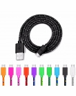 Nylon pleciony kabel micro USB 1 m/2 m/3 m synchronizacja danych USB ładowarka kabel do Samsung HTC Huawei Xiaomi tabletu z syst