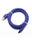 Nylon pleciony kabel micro USB 1 m/2 m/3 m synchronizacja danych USB ładowarka kabel do Samsung HTC Huawei Xiaomi tabletu z syst