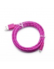 Nylon pleciony kabel micro USB 1 m/2 m/3 m synchronizacja danych USB ładowarka kabel do Samsung HTC Huawei Xiaomi tabletu z syst