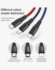 Mcdodo 3 w 1 kabel USB 3A do telefonu komórkowego Micro USB typu C kabel ładowarki do iPhone XR XS max X Huawei szybkie ładowani