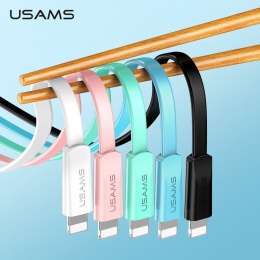 USAMS kabel USB szybkie kabel do ładowania telefonu dla iPhone XS XR 2A do ładowania danych synchronizacji przewód do iPhone'a 8