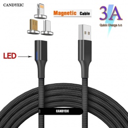 CANDYEIC Micro USB kabel magnetyczny danych kabel Super szybkiego ładowania dla OnePlus 6 T Xiaomi Redmi Note5 ładowarka magnety