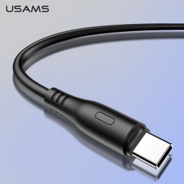 USAMS kabel USB typu C do Samsung szybkie ładowanie USB typu C-C mobilny kable telefoniczne dla Xiaomi Huawei okrągłe kabel do t