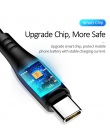 USAMS kabel USB typu C do Samsung szybkie ładowanie USB typu C-C mobilny kable telefoniczne dla Xiaomi Huawei okrągłe kabel do t