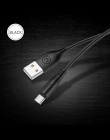 USAMS kabel USB typu C do Samsung szybkie ładowanie USB typu C-C mobilny kable telefoniczne dla Xiaomi Huawei okrągłe kabel do t