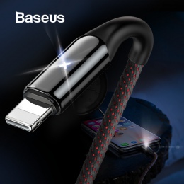 Baseus X oświetlenie kabel USB do ładowania dla iPhone X 8 7 6 6 s Plus 5 5S SE szybki kabel danych do ładowania 2.4A szybkie ła