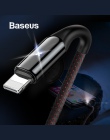 Baseus X oświetlenie kabel USB do ładowania dla iPhone X 8 7 6 6 s Plus 5 5S SE szybki kabel danych do ładowania 2.4A szybkie ła