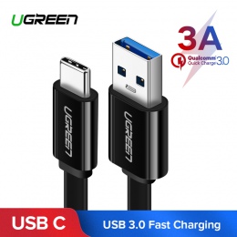 Ugreen kabel USB typu C do Samsung Galaxy S9 uwaga 8 9 USB 3.0 typu C USB C 2.4A szybko kabel danych do ładowania dla Huawei P10