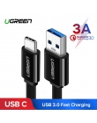 Ugreen kabel USB typu C do Samsung Galaxy S9 uwaga 8 9 USB 3.0 typu C USB C 2.4A szybko kabel danych do ładowania dla Huawei P10