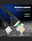 ROCK 5A kabel magnetyczny Micro Usb typu C Super szybkiego ładowania Usb do telefonu C LED światło dla IPhone Xiaomi Huawei z sy