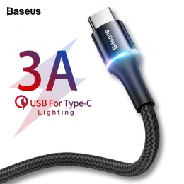 Baseus 3A USB typu C kabel do szybkiego Chagring ładowarka kabel typu c do Samsung S10 S9 Xiao mi mi 9 8 Oneplus 6 t 6 5 t USB C