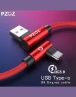 PZOZ USB typu C 90 stopni szybkie ładowanie kabel usb c typu c przewód danych ładowarka usb c do Samsung S9 s8 uwaga 9 Huawei Ma