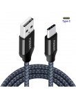 FONKEN kabel USB typu C szybkie ładowanie USB typu C 2.0 kabel do telefonu 2 m 3 m 3A szybko do ładowania danych przewód dla ban