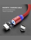 USLION magnetyczny micro USB kabel do Samsung S10 S9 typu c ładowanie magnes ładowarka Adapter USB typu C mobilny kable telefoni