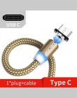 USLION magnetyczny micro USB kabel do Samsung S10 S9 typu c ładowanie magnes ładowarka Adapter USB typu C mobilny kable telefoni