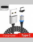 USLION magnetyczny micro USB kabel do Samsung S10 S9 typu c ładowanie magnes ładowarka Adapter USB typu C mobilny kable telefoni