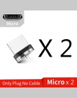 USLION magnetyczny micro USB kabel do Samsung S10 S9 typu c ładowanie magnes ładowarka Adapter USB typu C mobilny kable telefoni