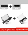 USLION magnetyczny micro USB kabel do Samsung S10 S9 typu c ładowanie magnes ładowarka Adapter USB typu C mobilny kable telefoni