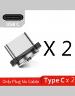 USLION magnetyczny micro USB kabel do Samsung S10 S9 typu c ładowanie magnes ładowarka Adapter USB typu C mobilny kable telefoni