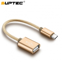 SUPTEC USB OTG typu C na USB adapter OTG szybkiego ładowania typu C ładowarka kabel do transmisji danych konwerter do Macbooka S