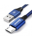 Baseus kabel Micro USB szybkie ładowanie do synchronizacji danych Micro USB ładowarka kabel do Samsung A7 Xiaomi Redmi Note 5 An