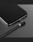 TOPK AM51 90 stopni magnetyczny kabel USB dla iPhone Xs Max 8 7 6 5 magnes Micro kabel USB typu C do samsung Xiaomi Huawei