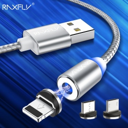 RAXFLY magnetyczny ładowarka kabel USB do telefonu iPhone 5 5S oświetlenia, aby za pomocą magnesu USB kabel do ładowania Micro U