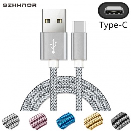 1 m 2 m duża metalowa wtyczka typu C szybka ładowarka USB dla huawei p20 lite mate 20 pro honor 10 9 dla Xiao mi redmi K20 mi a2