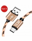 OLAF kabel Micro USB 2.1A szybka synchronizacja danych ładowania kable do Samsung plecionka z nylonu typu C USB C kabel do Huawe